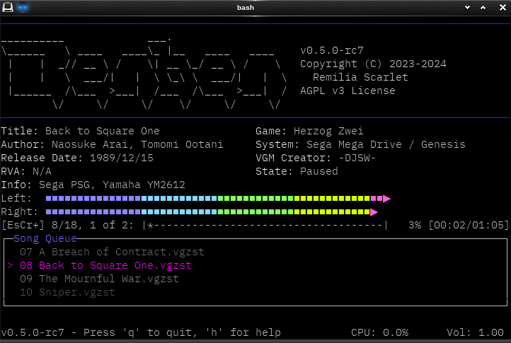 Screenshot showing Benben's Remilia theme